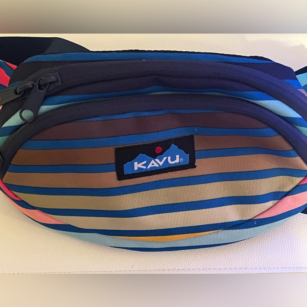 KAVU Men's Multicolor Striped Belt Bag